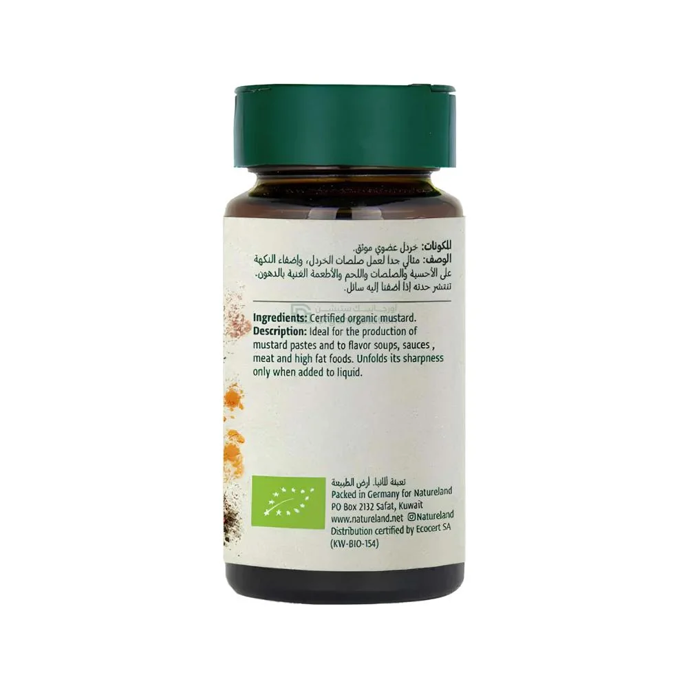 Organic Ground Yellow Mustard, Nature's Land, 40g