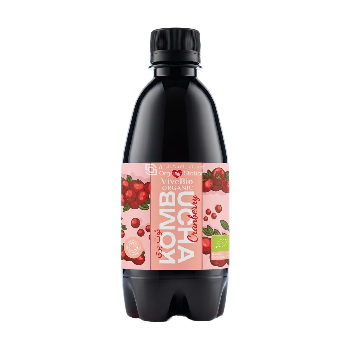Vivi Bio Organic Cranberry Kombucha 330ml