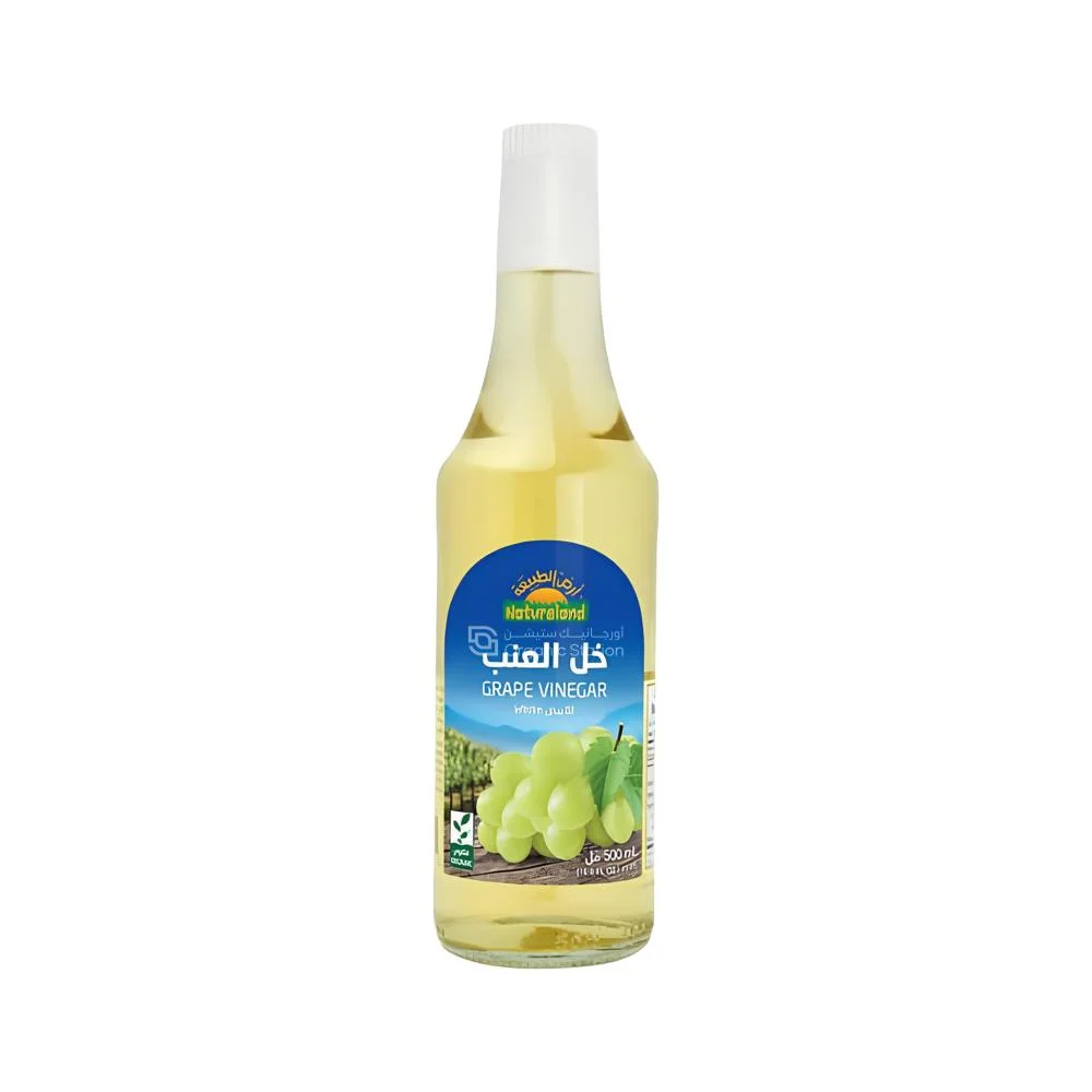 Organic white grape vinegar, Nature's Land, 500 ml
