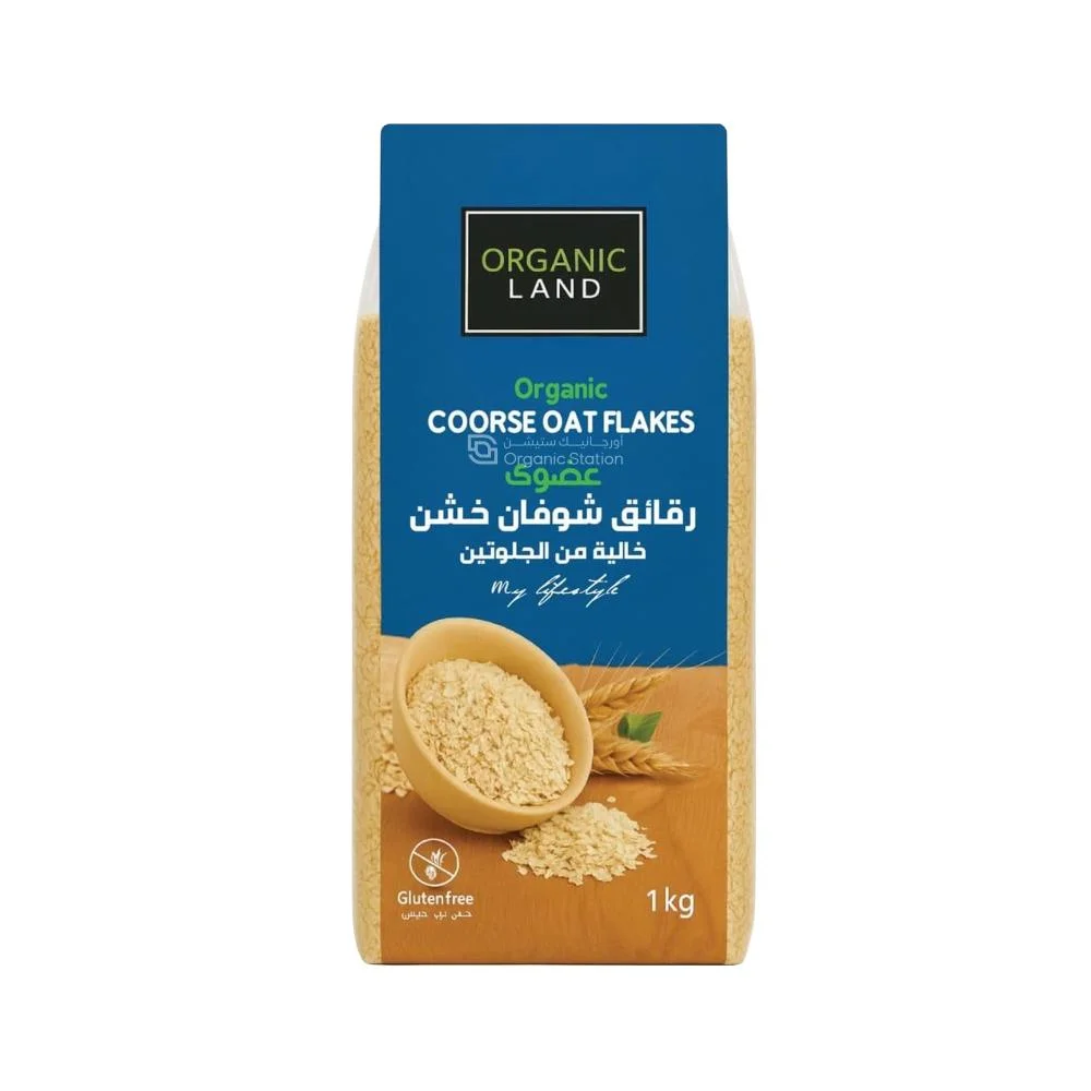 Organic Land Gluten-Free Coarse Oat Flakes 1kg