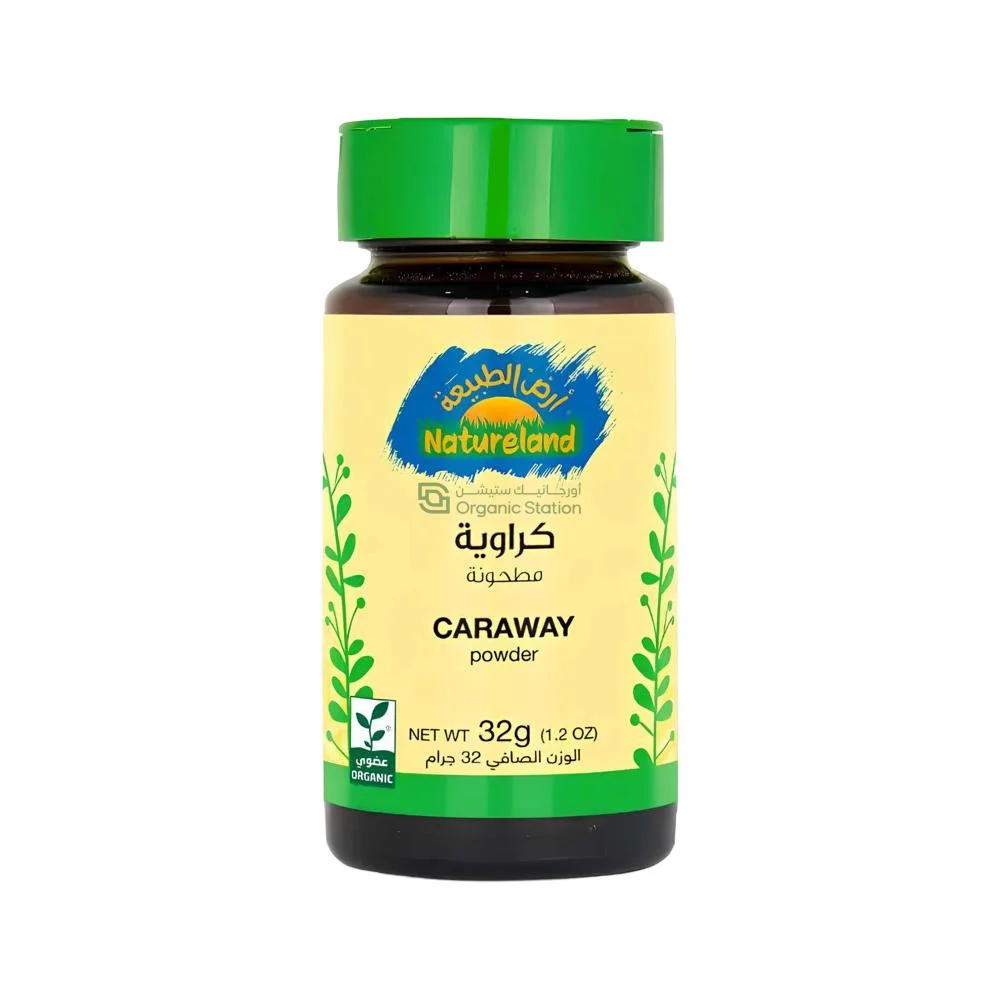 Organic Ground Caraway, Nature's Land, 32g
